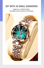Elegant Stainless Steel Quartz Watch – Luxury Fashion Accessory for Women
