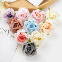 Artificial Silk Rose Heads – Decorative Flowers for Wedding Home Decor