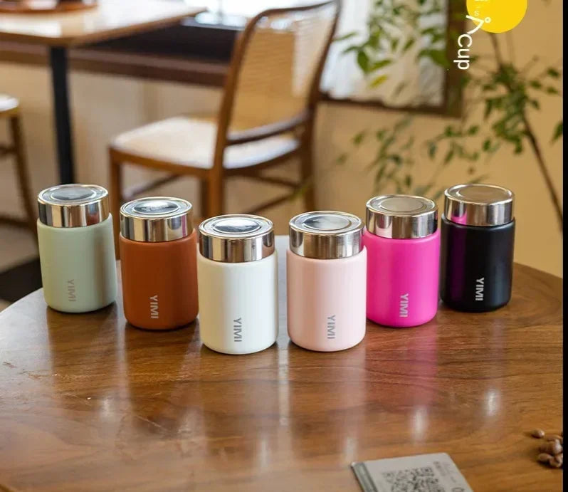 Stainless Steel Vacuum Flask – 230ml Portable Insulated Mug for Travel and Coffee