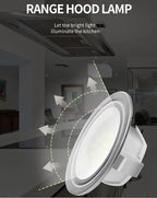 LED Range Hood Light – 60mm Clear Glass Lamp for Kitchen Cooker Ventilation