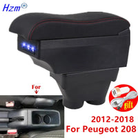 Center Console Armrest Box – Storage Organizer for Peugeot 208 2012-2018