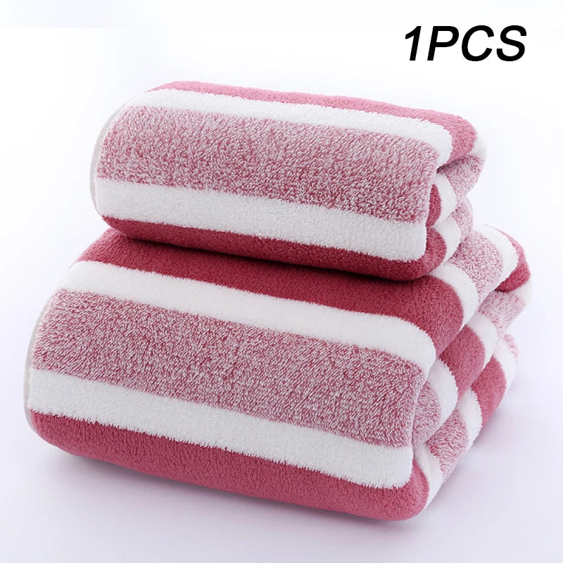 Bamboo Charcoal Coral Velvet Bath Towel – Super Absorbent for Daily Bathroom Use