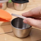 Stainless Steel Sauce Cup – Leakproof Dressing Container for Kitchen Lunch