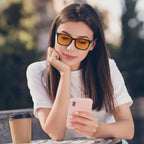Square Blue Light Blocking Glasses – Anti-Glare Frames for Computer Gaming