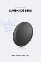 Oversized Rimless Square Sunglasses – Gradient Fashion Eyewear for Women
