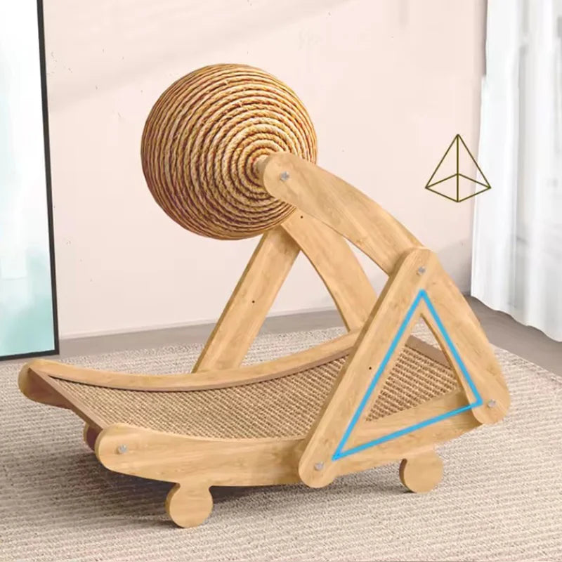 Vertical Sisal Cat Scratcher – Scratch-Resistant Claw Toy for Indoor Kittens