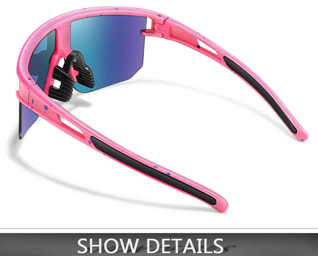 Kids Sport Cycling Sunglasses – UV400 Youth Eyewear for Outdoor Bike Baseball