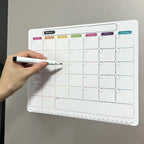 Magnetic Dry Erase Calendar – Monthly Weekly Planner for Kitchen Fridge