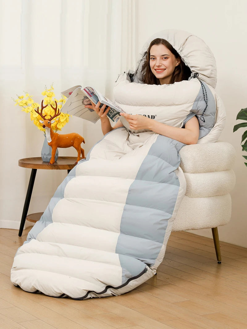 Stretchable Down Sleeping Bag – Ultralight Machine Washable for Camping