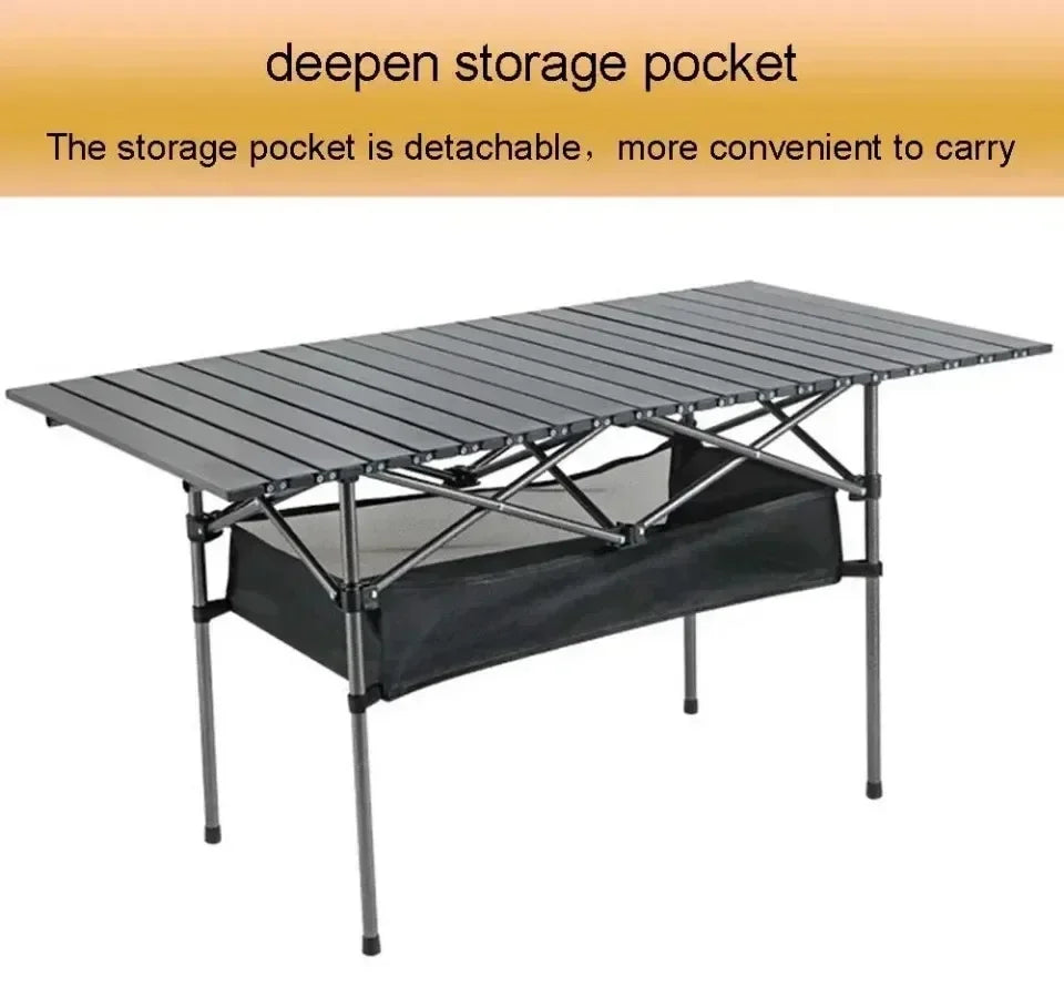 Aluminum Folding Camping Table – Lightweight Portable Desk for Picnics