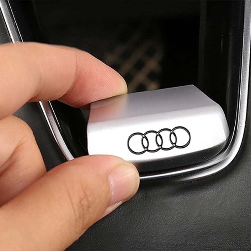 Aluminum S-Line Steering Wheel Emblem – Decorative Car Interior Accessory