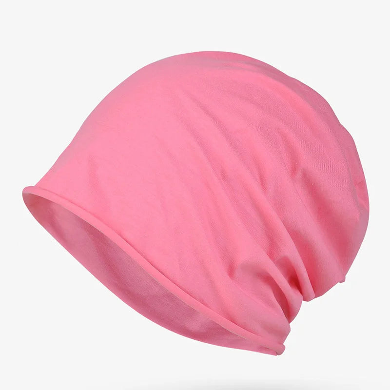 Cotton Sleep Cap – Breathable Unisex Headscarf for Nightwear and Hair Loss