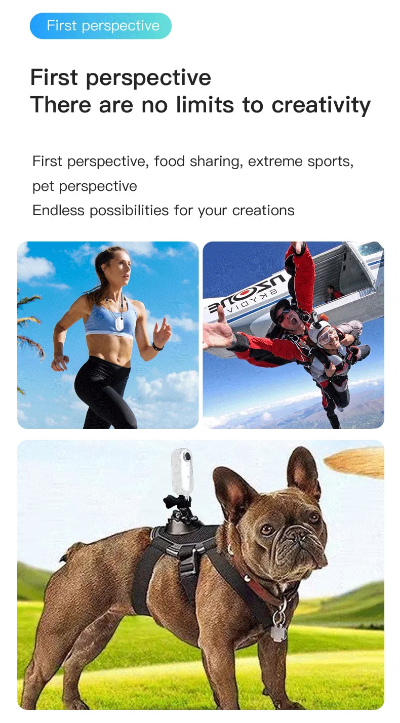4K Mini Action Camera – Magnetic Wearable Cam for Outdoor Sports