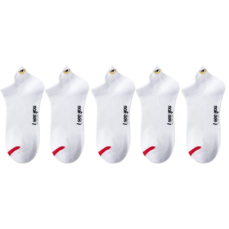 Breathable Ankle Socks – Thin Low-Cut Athletic Wear for Men and Women