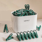 Plastic Clothes Pins with Basket – Laundry Hanging Clips for Socks and Underwear