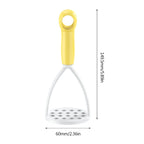 Potato Masher and Peeler Tool – Plastic Kitchen Crusher for Fruit Vegetables