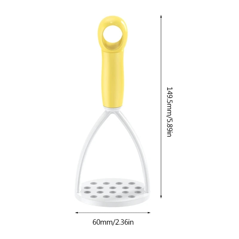 Potato Masher and Peeler Tool – Plastic Kitchen Crusher for Fruit Vegetables