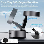 Magnetic Vacuum Phone Mount – Retractable Suction Holder for Car and Gym