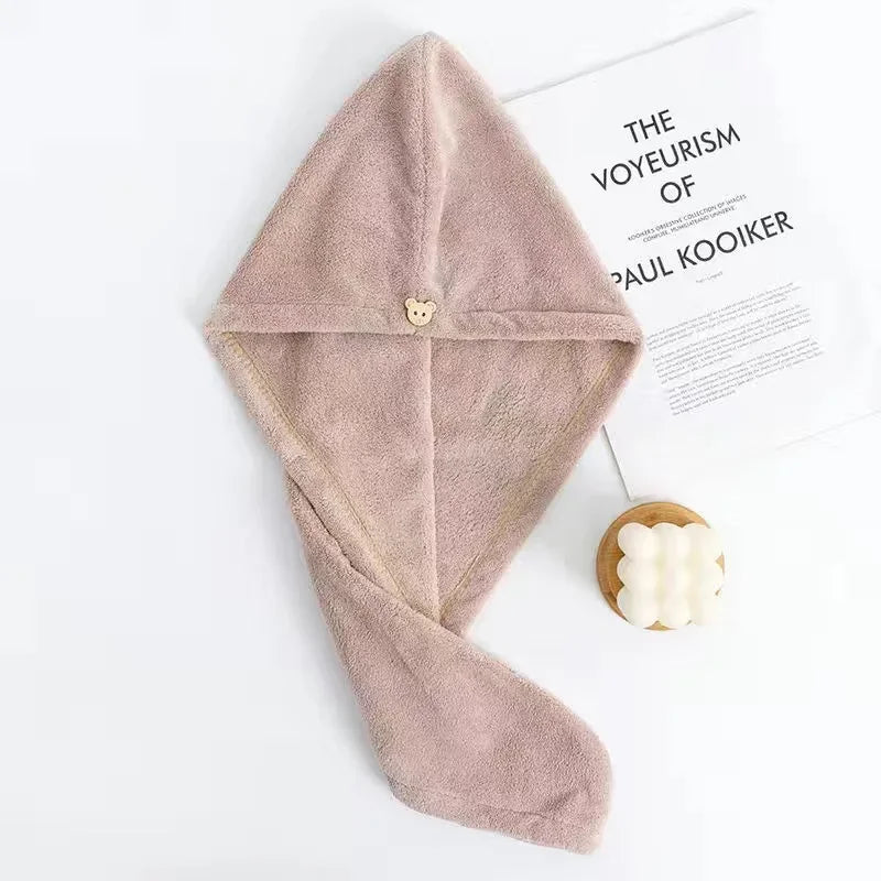 Microfiber Hair Drying Turban – Super Soft Absorbent Towel for Bath and Gym