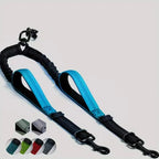 Dual Dog Leash Coupler – No-Tangle Padded Bungee for Two Dogs Walking