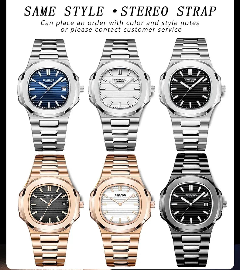 Automatic Quartz Wristwatch – Luxury Business Movement for Men