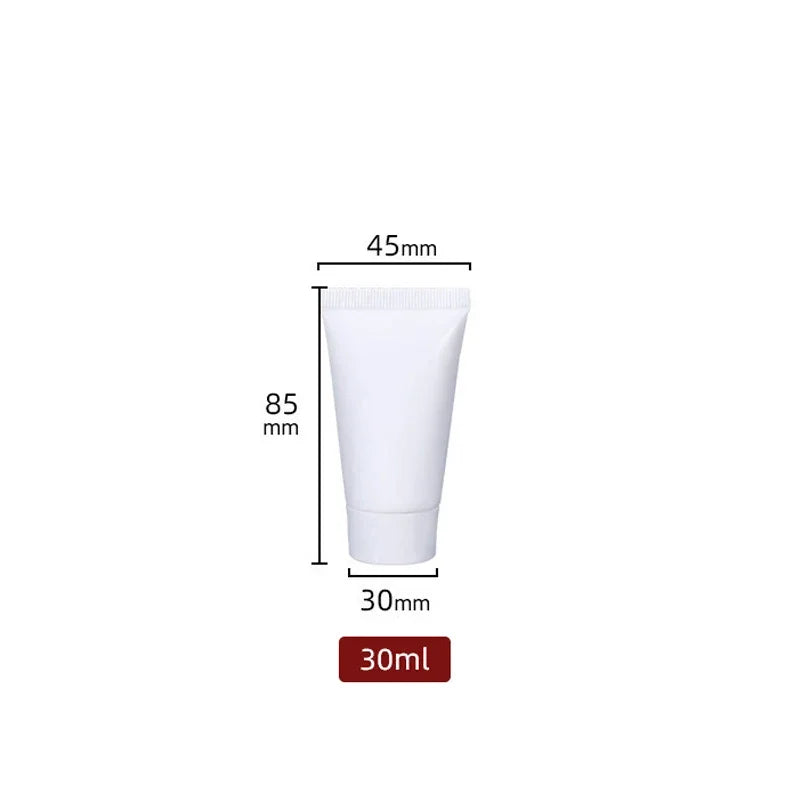 Empty Plastic Cosmetic Squeeze Tubes – Travel Size Refillable Containers for Toiletries