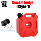 5L Plastic Fuel Canister – Lockable Backup Tank for Motorcycle SUV Storage