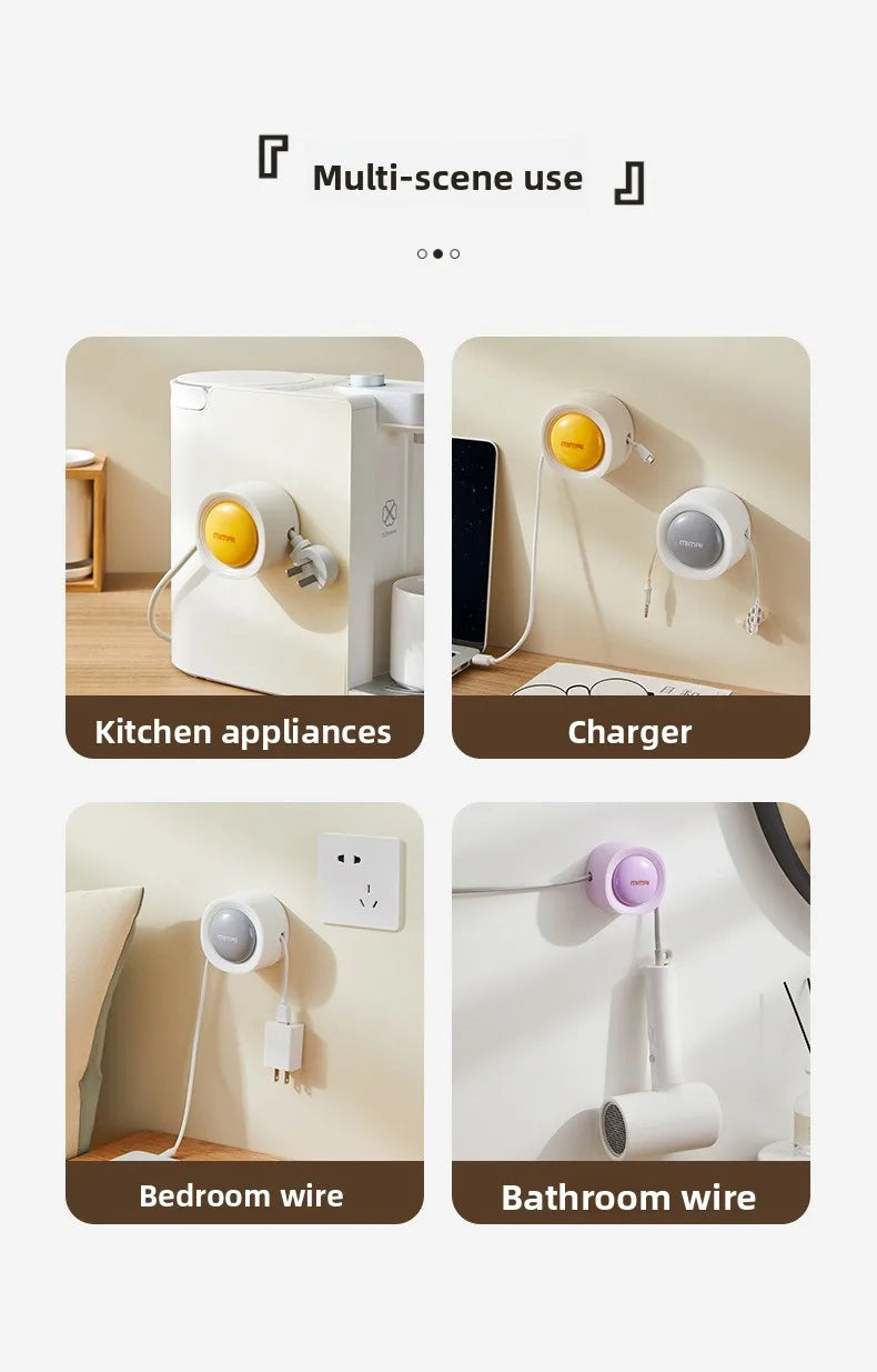 Desktop Cable Organizer – Adhesive No-Drill Management for Data Cables