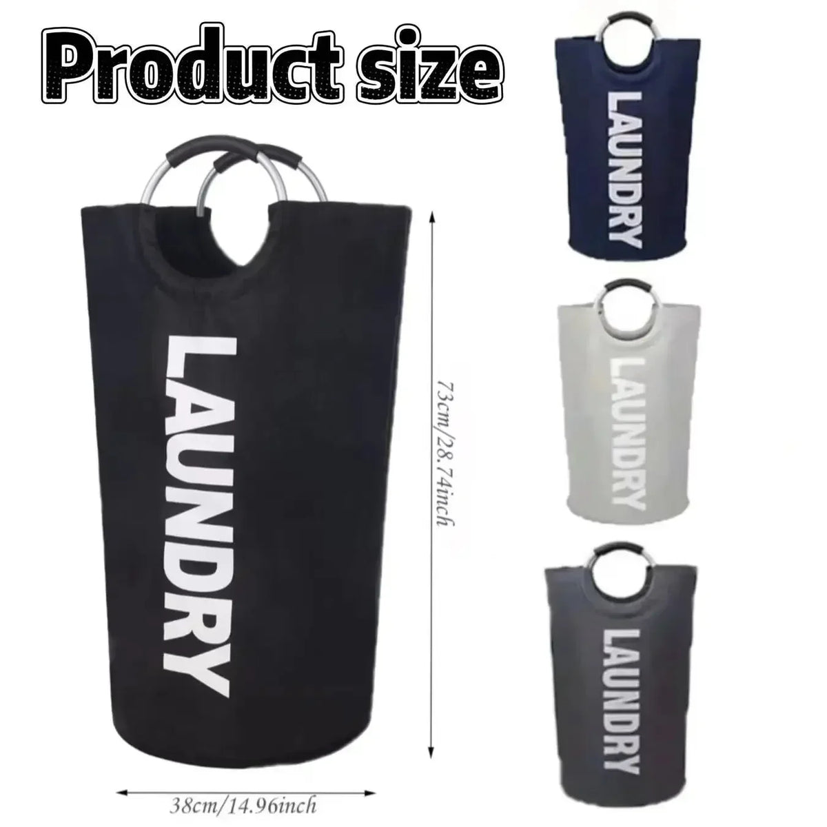 Foldable Oxford Laundry Basket – Large Capacity Organizer for Dorm Rooms