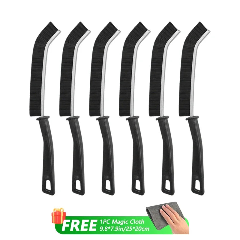 Hard Bristle Crevice Brush – Precision Scrubber for Kitchen and Tile Seams