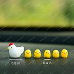 Mini Chicken Car Ornament – Cute Dashboard Charm for Auto Interior Decor