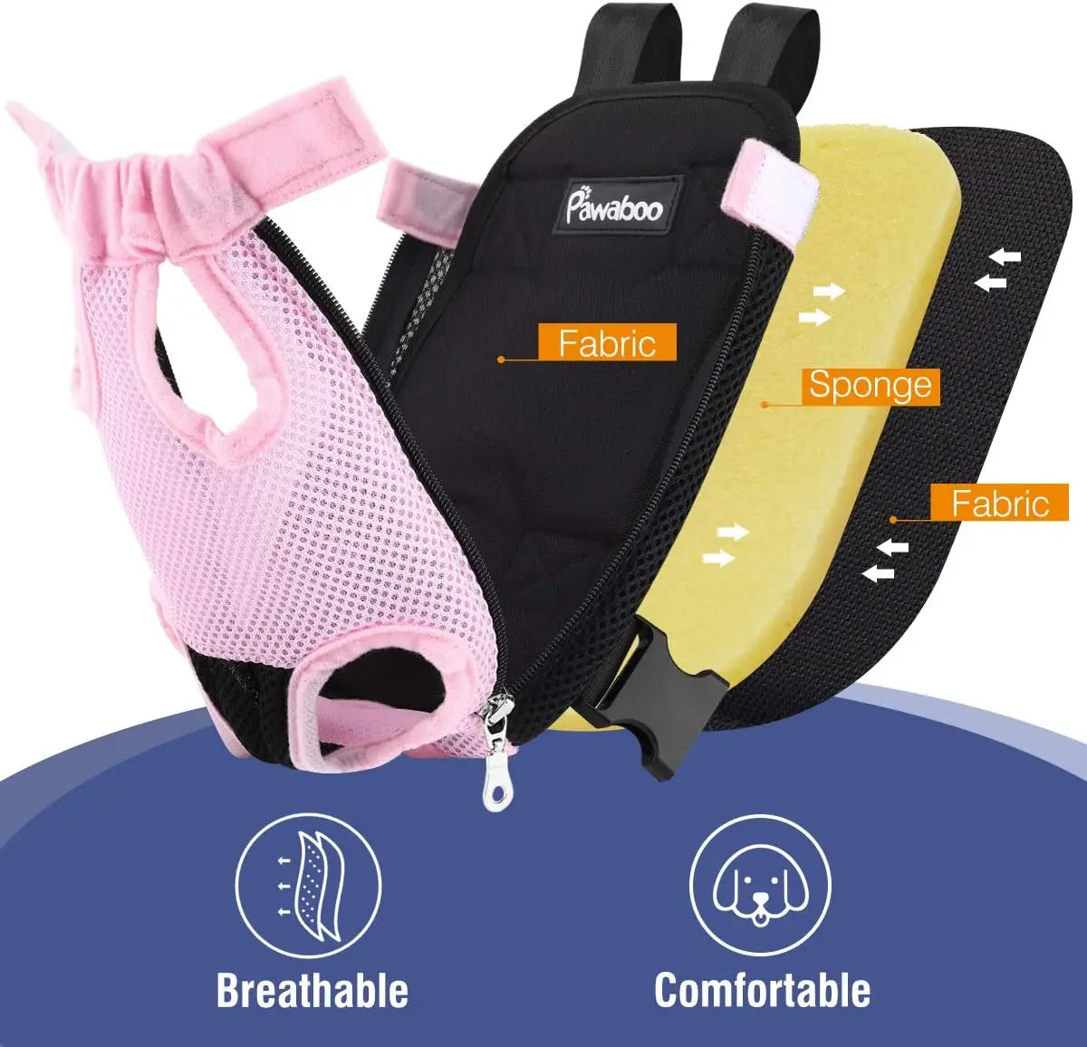 Adjustable Pet Carrier Backpack – Front Travel Bag for Hiking and Camping