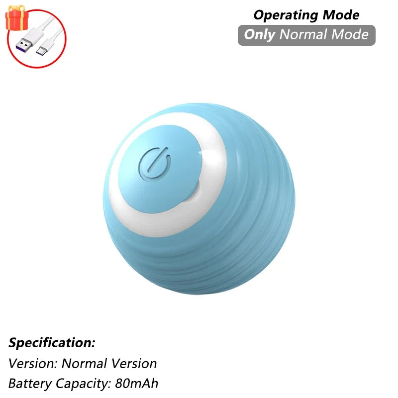 Interactive Rolling Cat Ball – Rechargeable Smart Toy for Pet Exercise