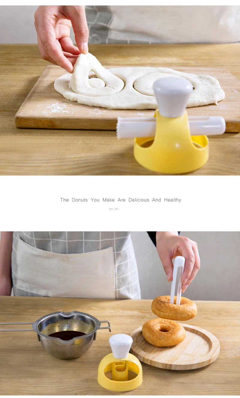 Donut Mold Cutter – Kitchen Baking Tool for Homemade Dessert Making