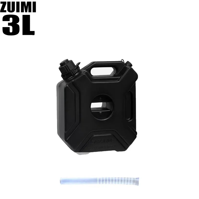 5L Plastic Fuel Canister – Lockable Backup Tank for Motorcycle SUV Storage