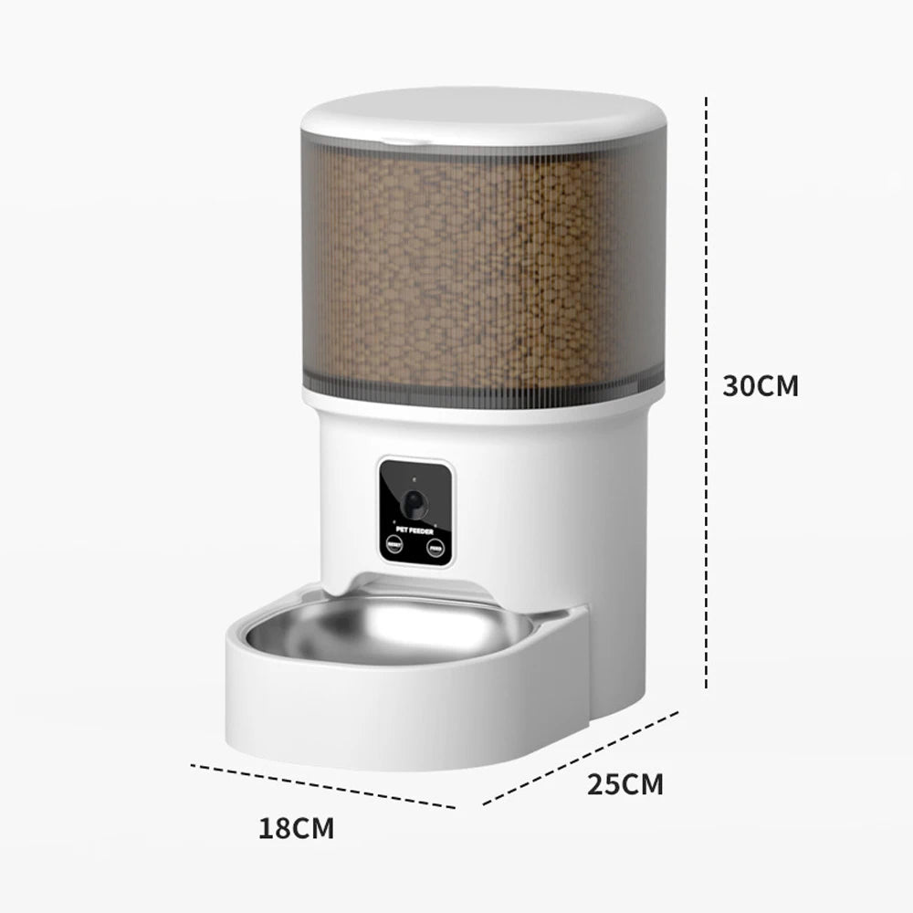 4L Smart Pet Feeder – WiFi Automatic Food Dispenser for Cats and Dogs