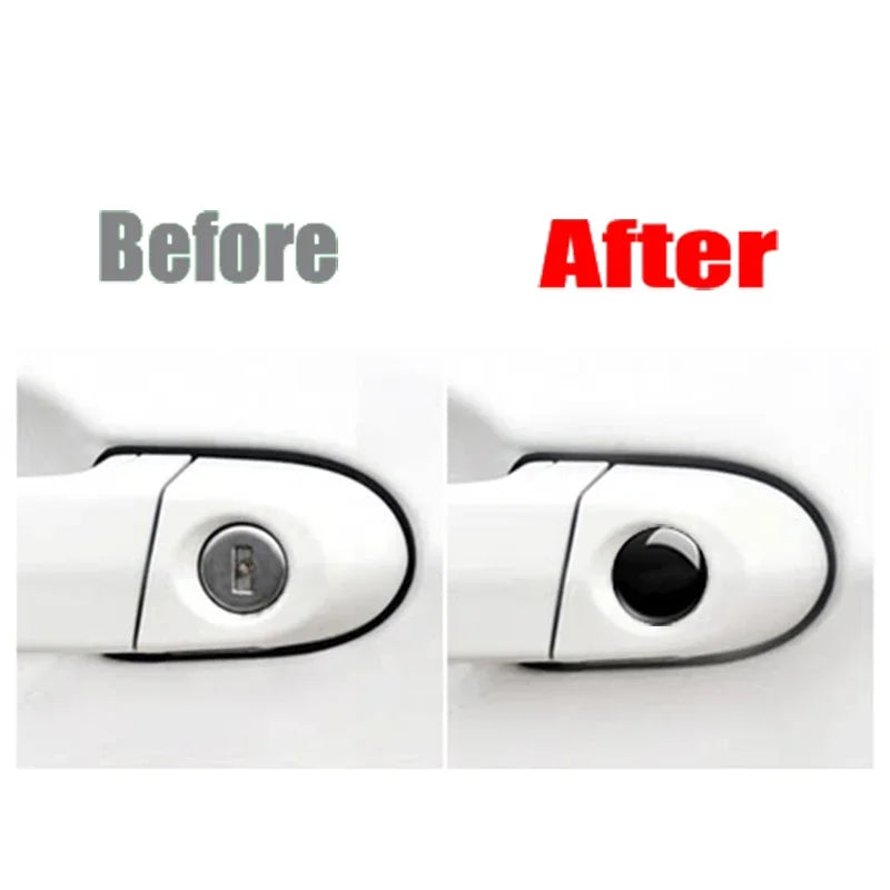 Car Door Keyhole Decals – Dustproof Protective Stickers for BMW