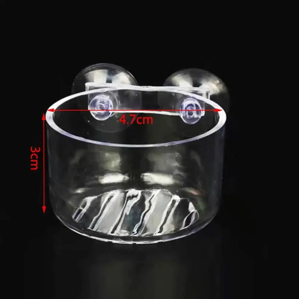 Plastic Worm Feeder Cone – Suction Cup Live Food Basket for Aquarium Fish Tanks