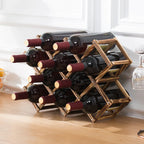 Wooden Stackable Wine Racks – Modular Storage Shelves for Home Bar Decor