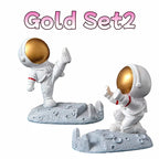 Nordic Astronaut Phone Stand – Spaceman Desk Holder for Office Decor Gifts