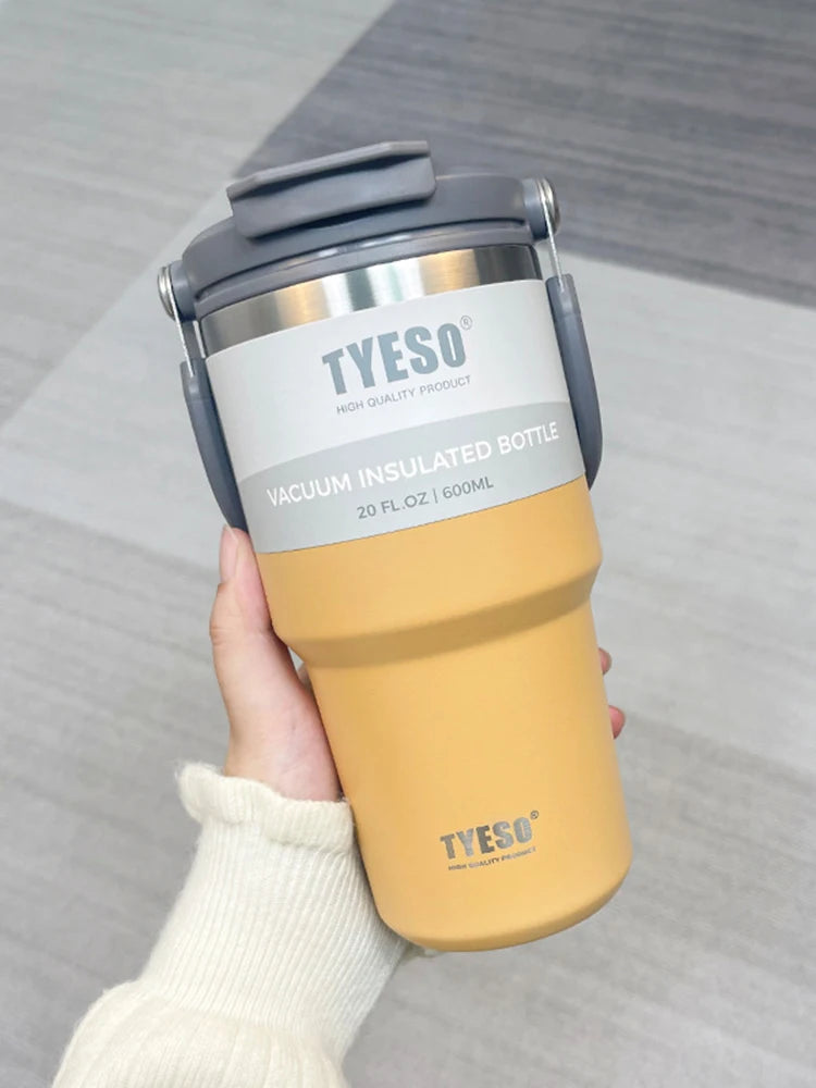Stainless Steel Coffee Tumbler – Double-Wall Insulated Cup for Outdoor Travel