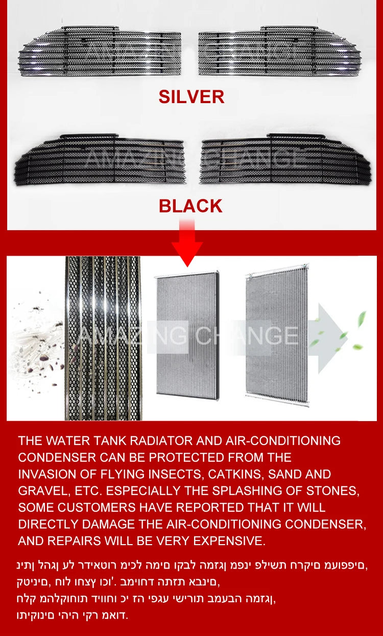 Aluminum Alloy Front Grille Cover – Protective Radiator Trim for Geely Geometry C