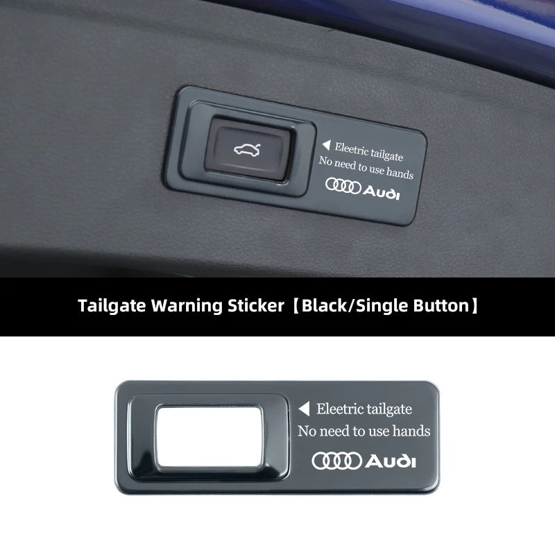 Tailgate Warning Sticker – Reflective Decal for Audi S-Line Trunk Access