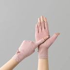 Cotton Fingerless Sunscreen Gloves – UV Protection for Driving and Outdoor