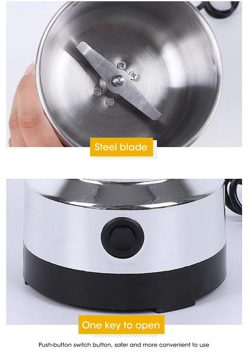 Electric Grain Grinder – 300ml Ultrafine Mill for Coffee and Baby Food