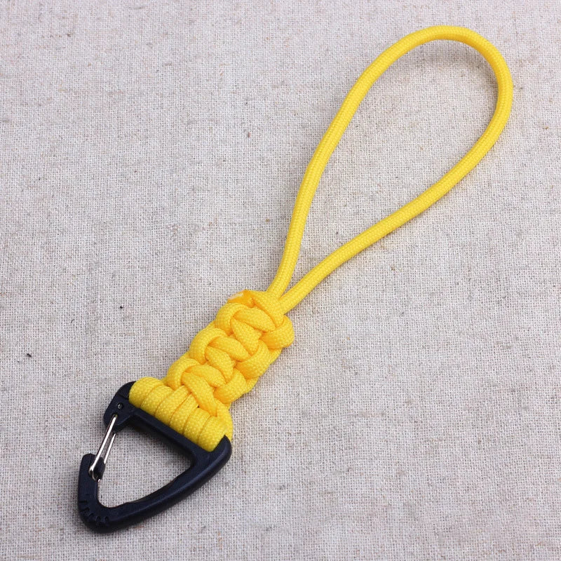 Braided Paracord Keychain – 20cm Military Nylon Lanyard for Outdoor Gear
