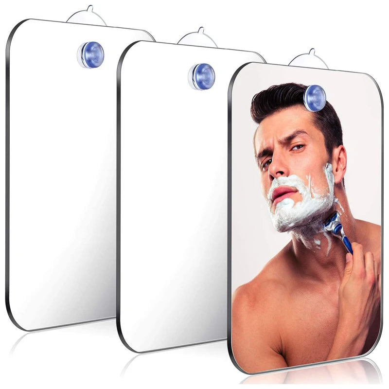 Acrylic Suction Shower Mirror – Portable Shaving and Makeup Tool for Bathroom