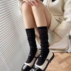 Vertical Striped Mid-Length Socks – Breathable Cotton for Daily Wear