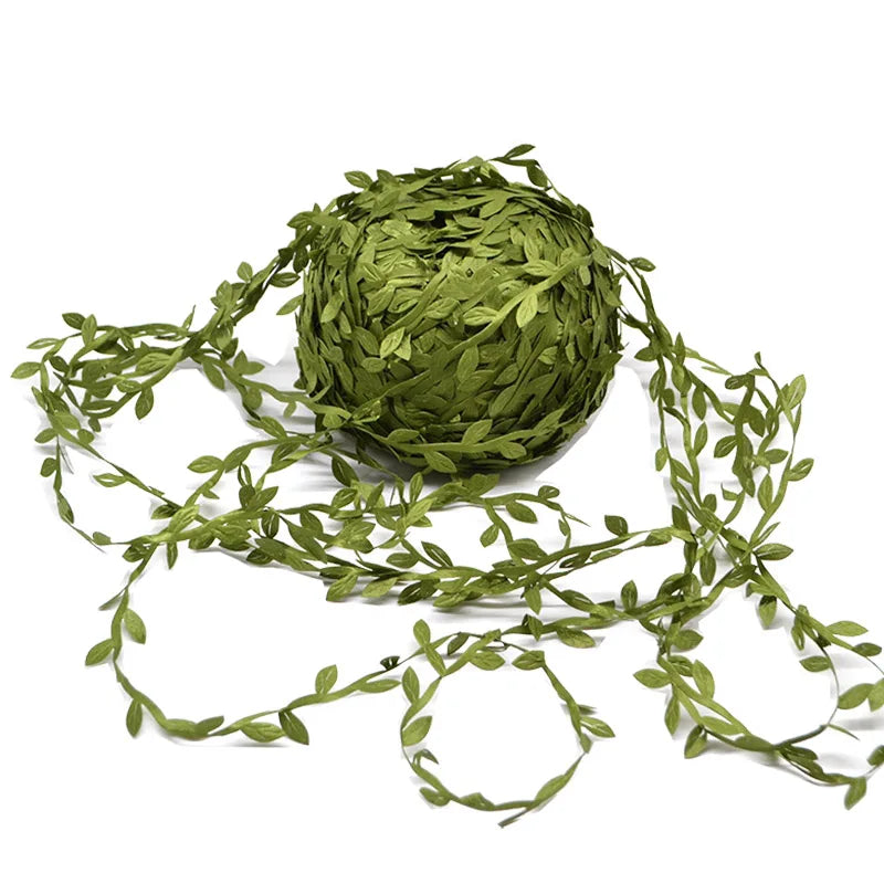 Artificial Silk Leaf Vine – 10 Meter Greenery for Wedding Wreath Decor