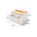 Multi-Function Desk Organizer – Remote and Tissue Storage for Home Office